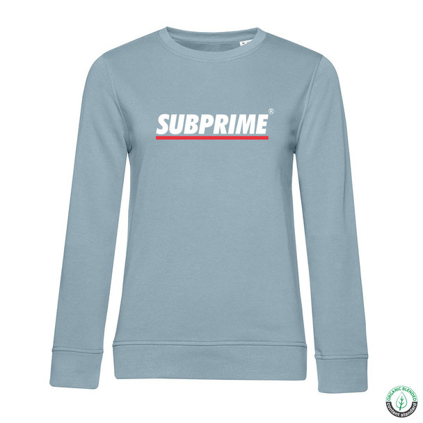 Subprime Subprime Sweater Stripe Sky Blue Blauw