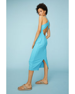 Ribbed Dress Light Turquoise