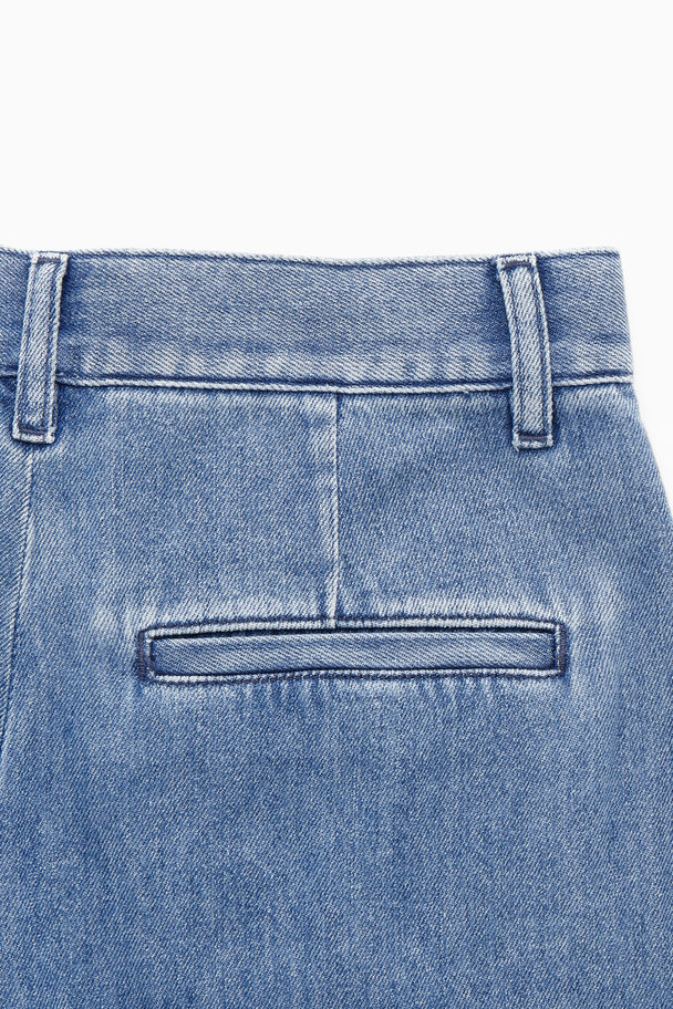 COS Straight-leg Denim Trousers Mid Blue