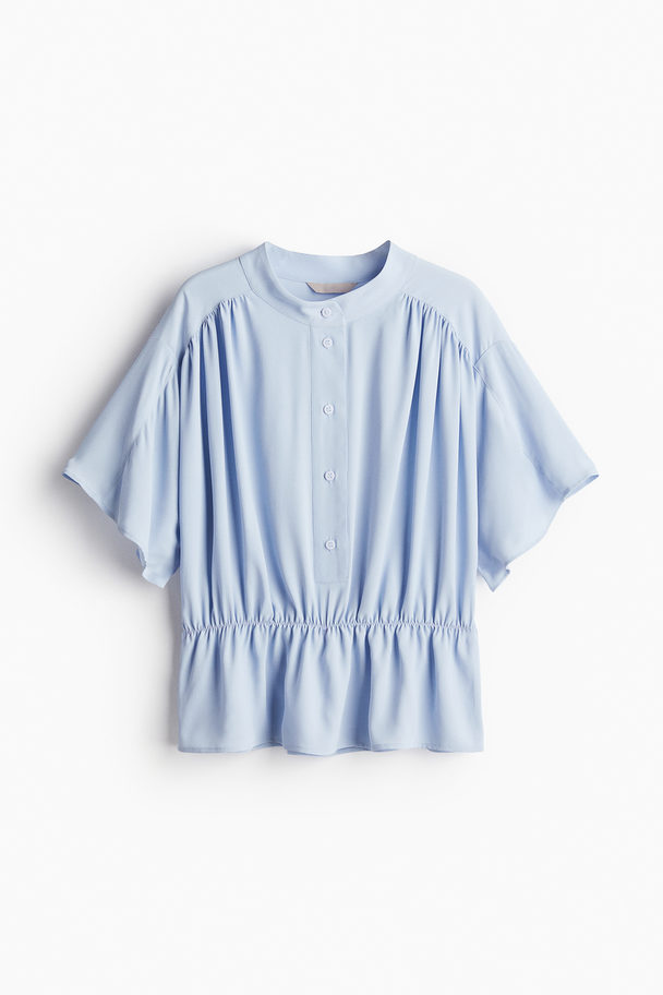 H&M Crêpe-Bluse Hellblau