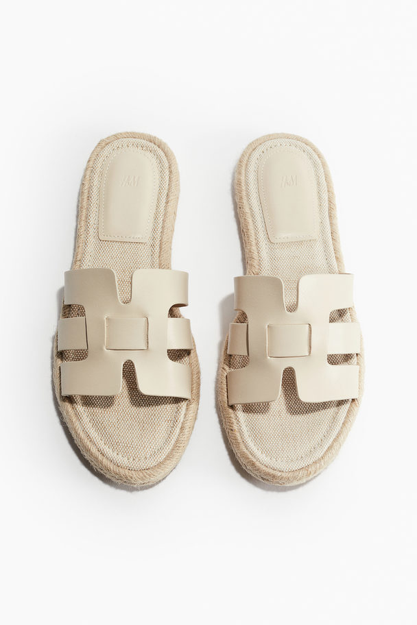 H&M Espadrille-Sandalen Beige