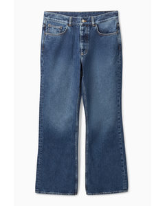 Slim-fit High-rise Flared Jeans Blue