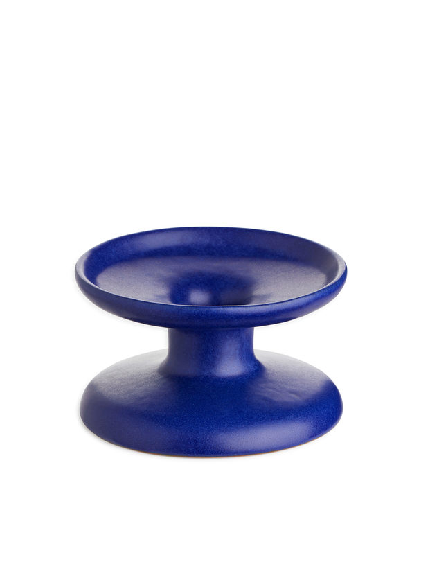 ARKET Terracotta Candle Holder 6 Cm Bright Blue