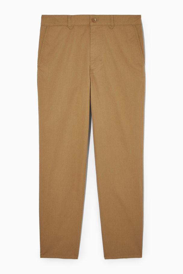 COS Regular-fit Tapered Chinos Brown