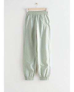 Relaxed Elasticated Waist Trousers Mint