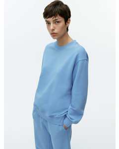 Relaxed Terry Sweatshirt Blue