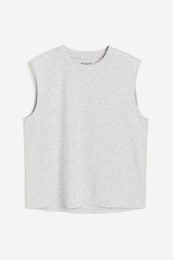 H&M DryMove™ Sport-Tanktop Hellgraumeliert