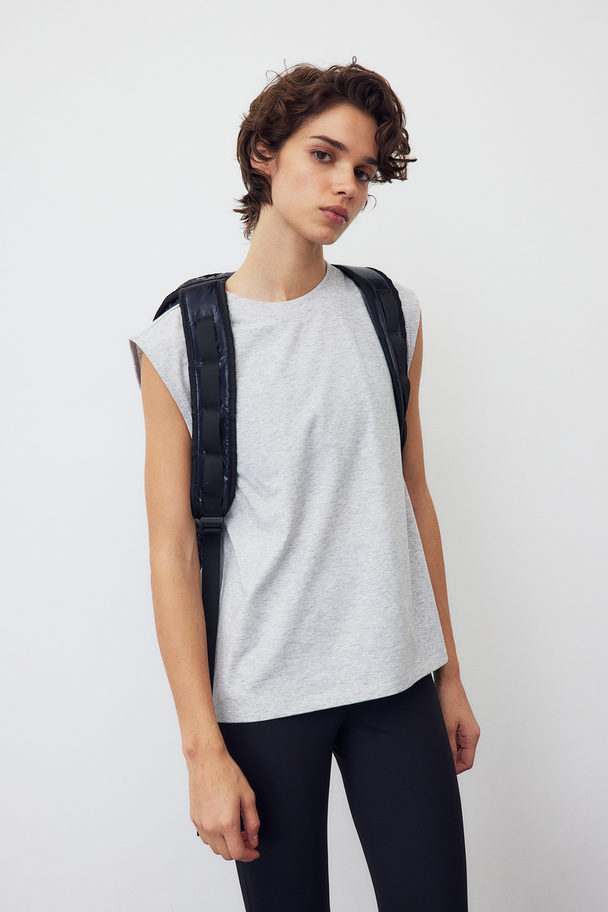 H&M DryMove™ Sport-Tanktop Hellgraumeliert