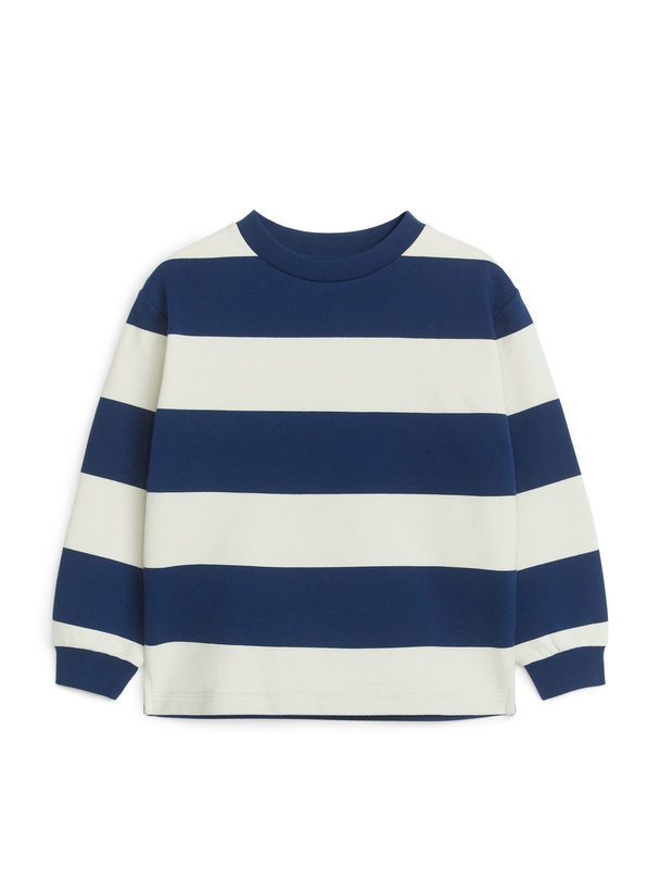 ARKET Katoenen Sweatshirt Wit/blauw