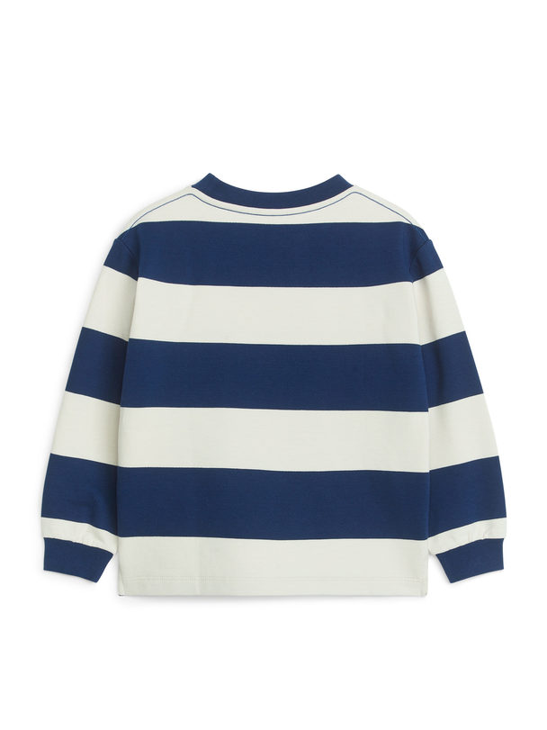 ARKET Katoenen Sweatshirt Wit/blauw