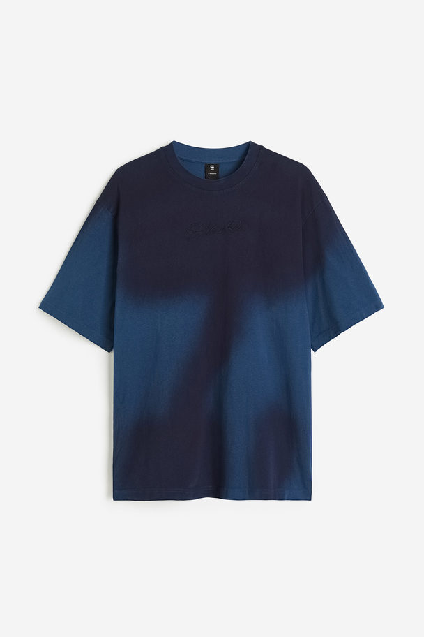 G-Star RAW Spray Autograph Boxy T-shirt Blue