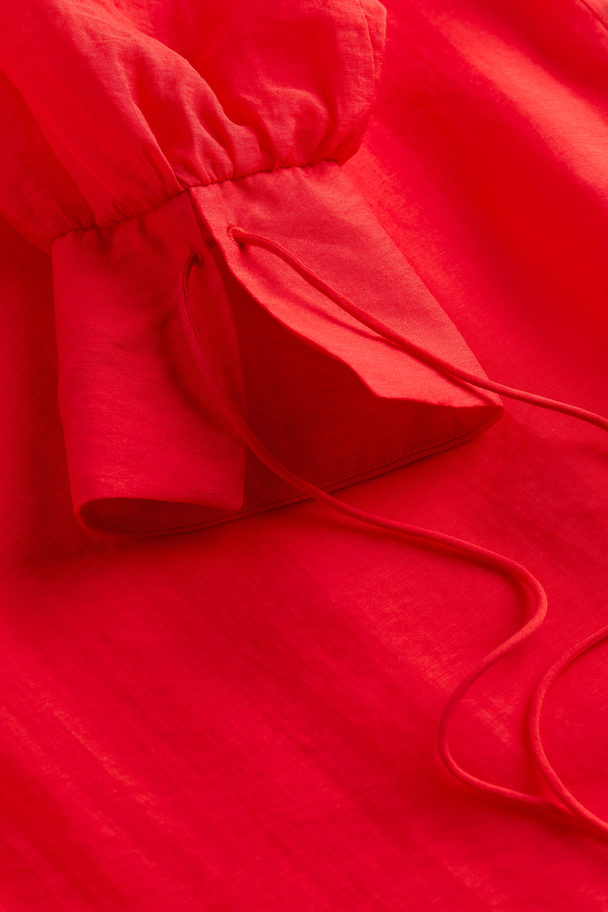 H&M Kaftankleid aus Lyocellmix Rot