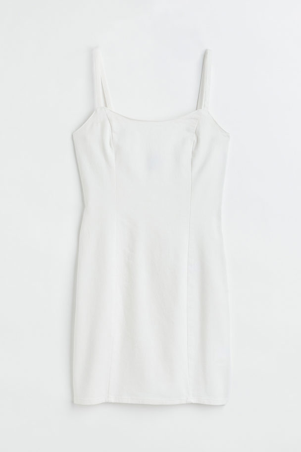 H&M Fitted Dress White
