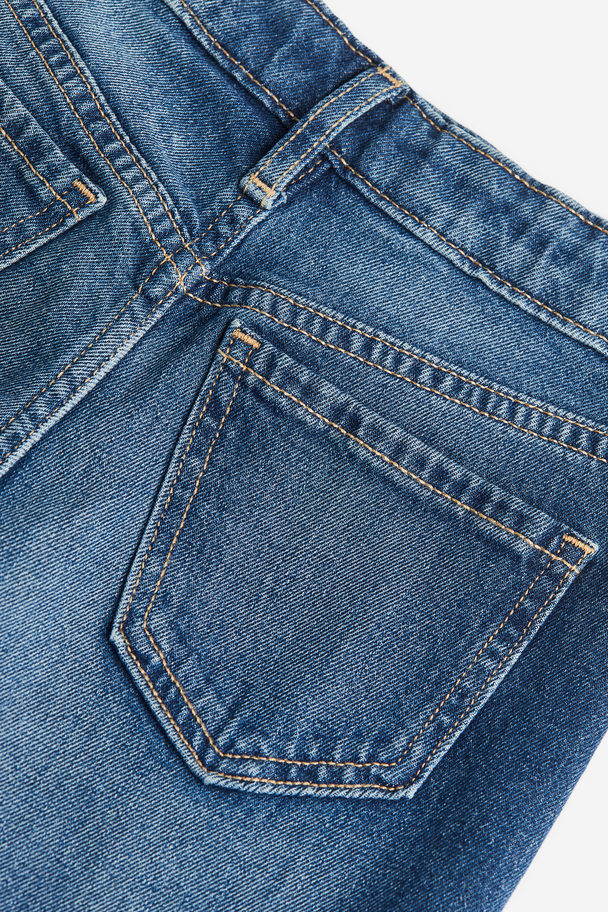 H&M Relaxed Fit High Jeans Denimblau