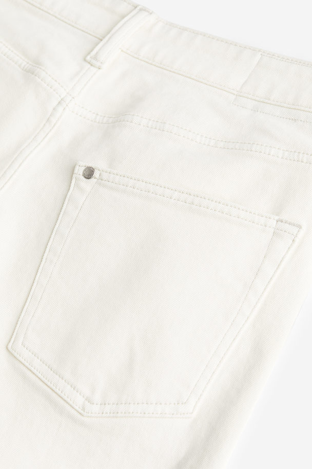 H&M Straight Regular Jeans Weiß