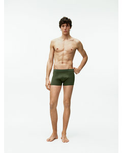 Jersey Trunks, Set Of 3 Dark Green