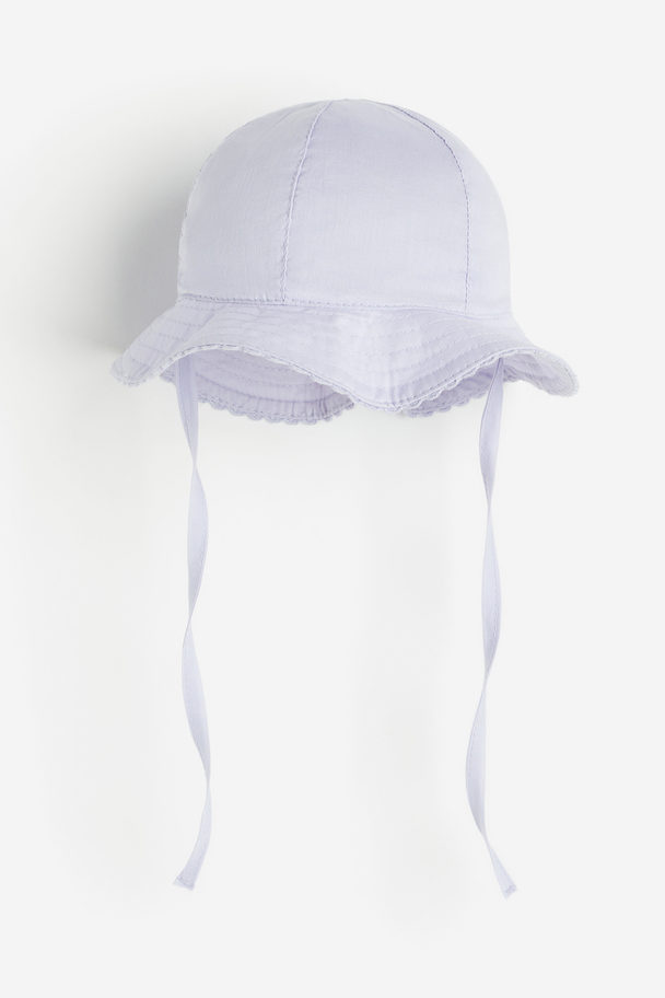 H&M Cotton Sun Hat Lilac