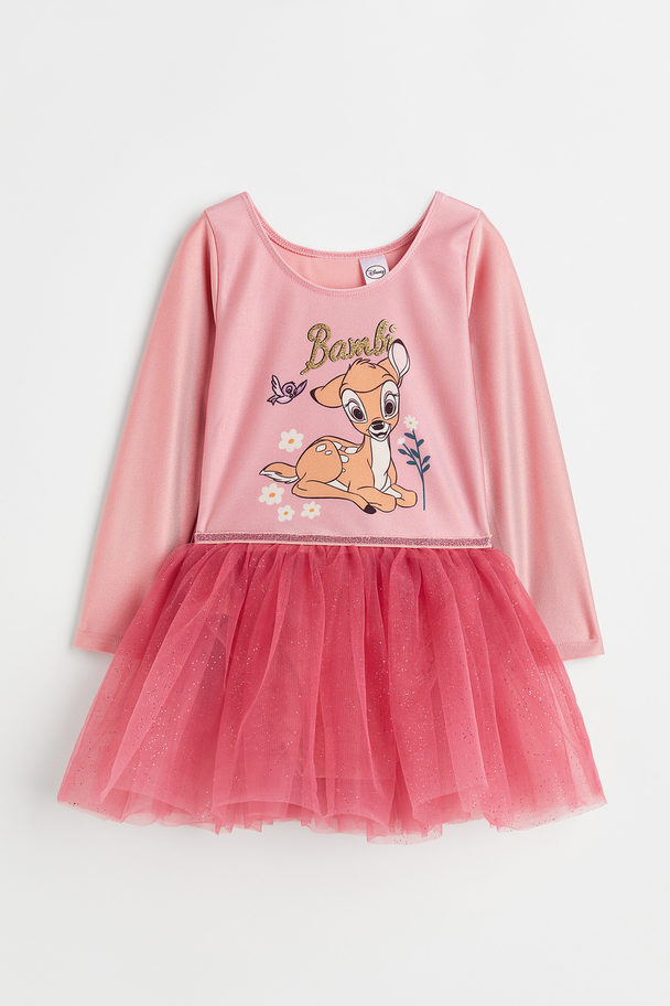 H&M Tulle-skirt Dance Leotard Pink/bambi