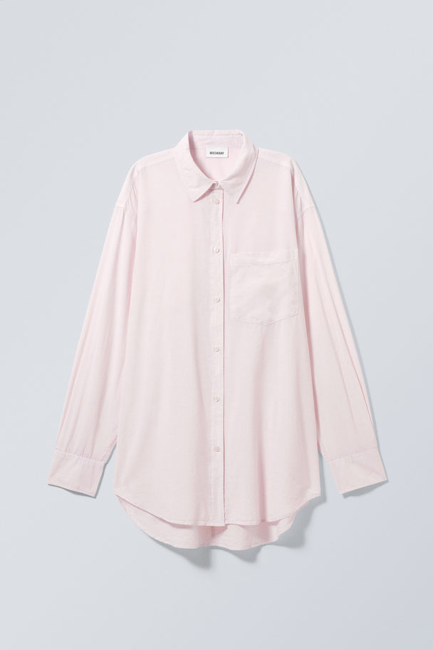 Weekday Jody Oversized Shirt Dusty Pink