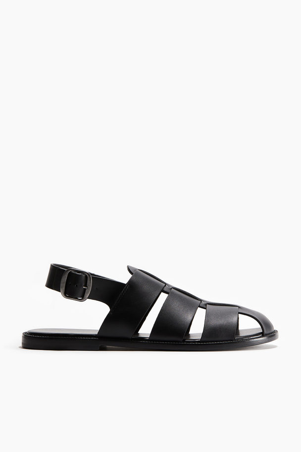 H&M Fisherman-Sandalen Schwarz