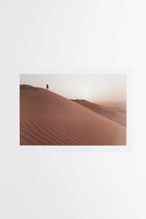 H&M HOME Poster Dunkelbeige/Wüste