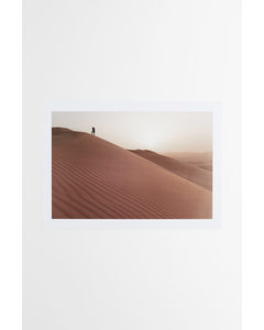 Poster Dunkelbeige/Wüste