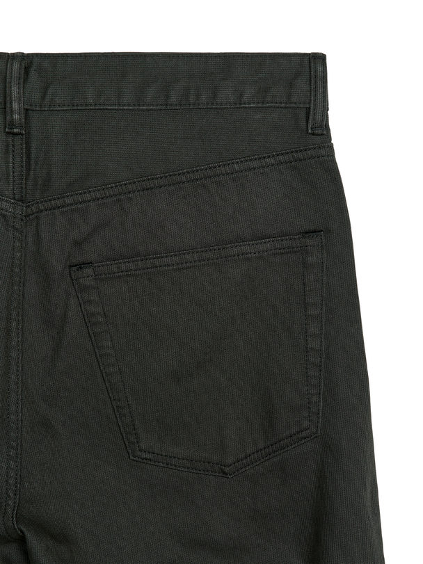 ARKET Coast Relaxed Bedford Trousers Black