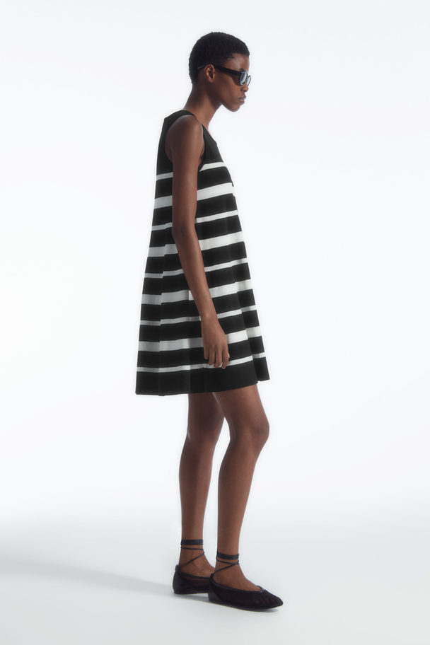 COS Knitted Mini Dress Black