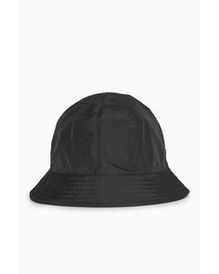 Reversible Nylon Bucket Hat Black / Dark Green