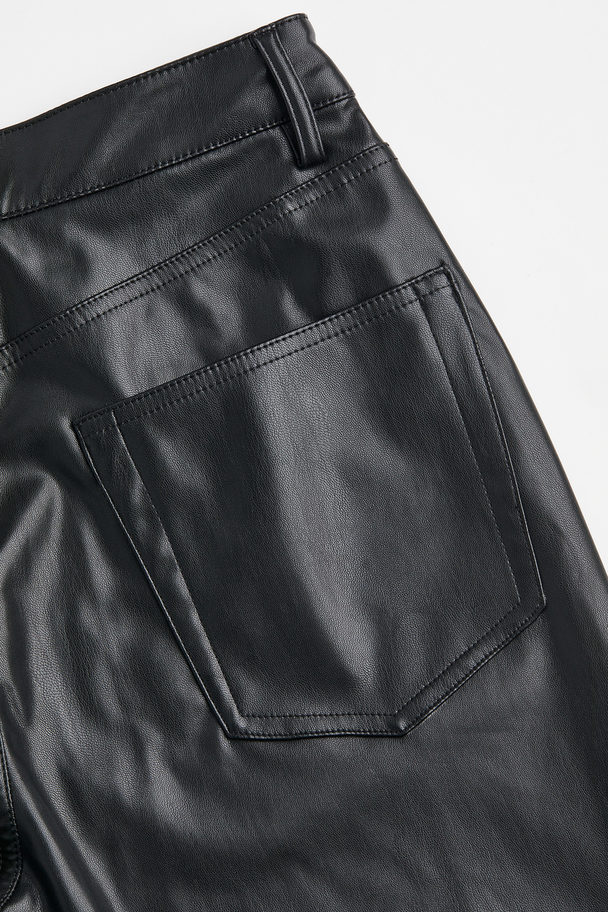 H&M H&m+ 90s Straight Trousers Black