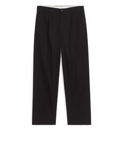 Cotton Trousers Black