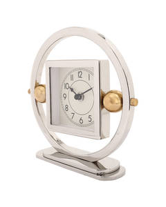 Table Clock Moments 725 silver / gold