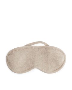 Knitted Cashmere Sleep Mask Beige