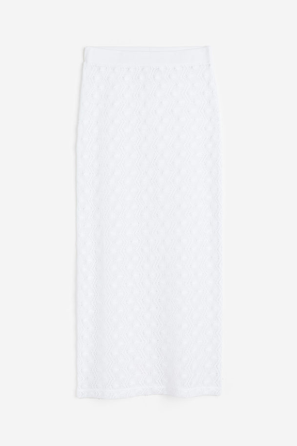 H&M Pencil Skirt White