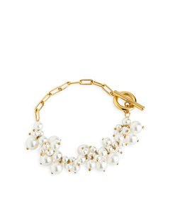 Gold-plated Pearl Bracelet Gold
