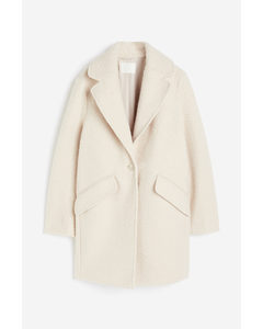 Twill Coat Natural White