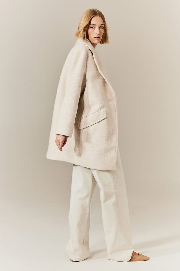 H&M Twill Coat Natural White