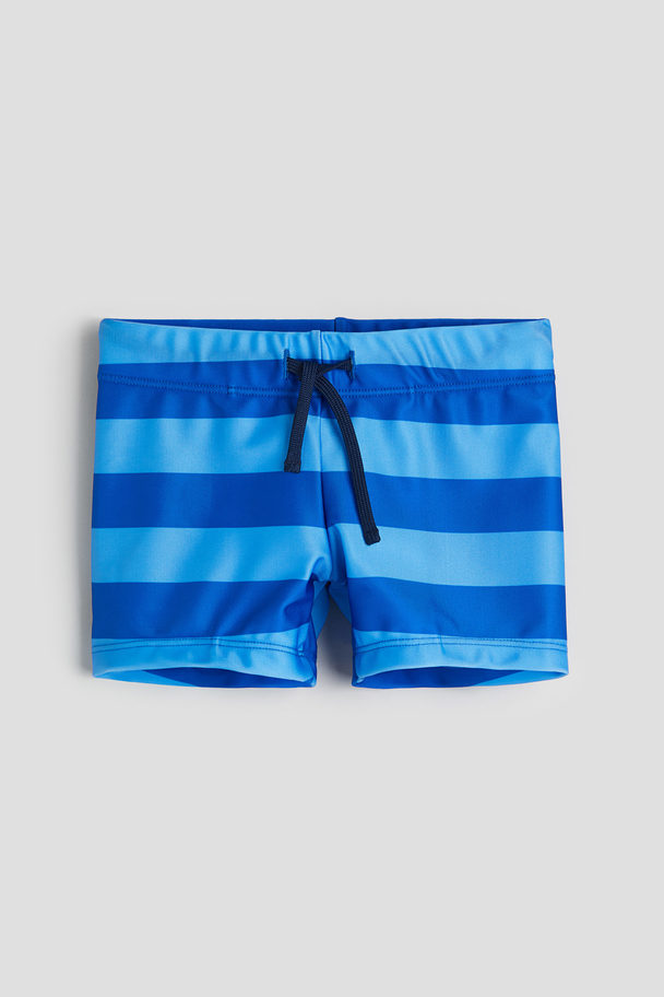 H&M Swimming Trunks Blue/striped
