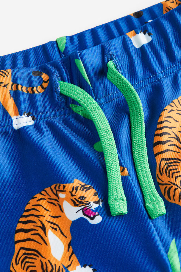 H&M Swimming Trunks Blue/tigers