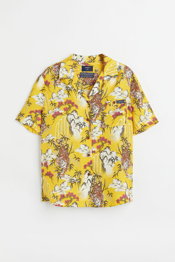 Superdry Vintage Resort Shirt Gelb