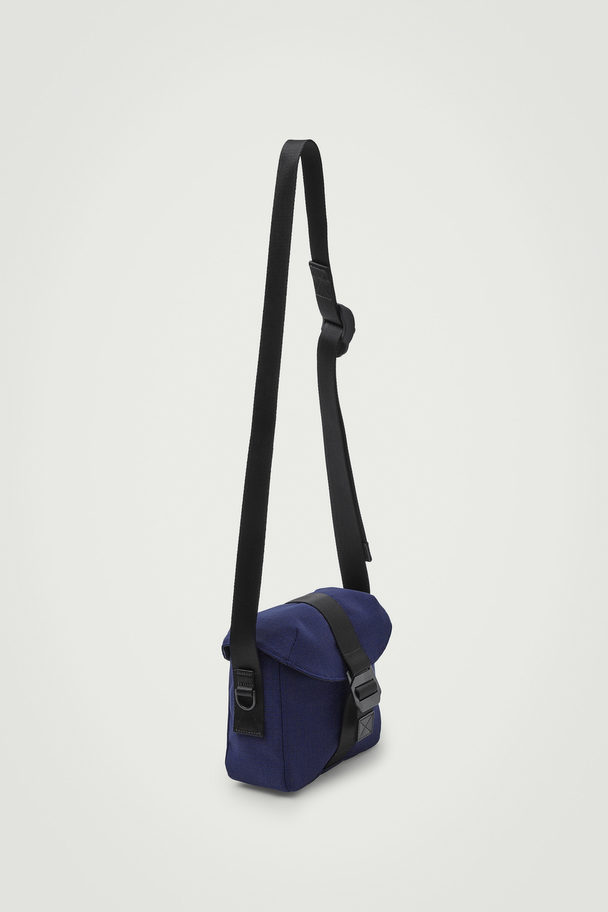 COS Grid Crossbody Bag - Ripstop Dark Blue