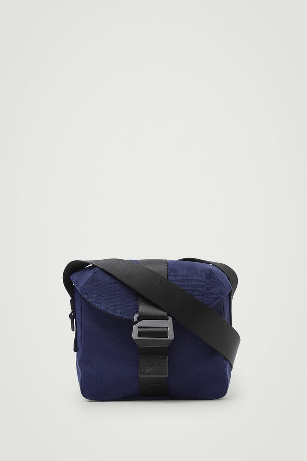 COS Grid Crossbody Bag - Ripstop Dark Blue