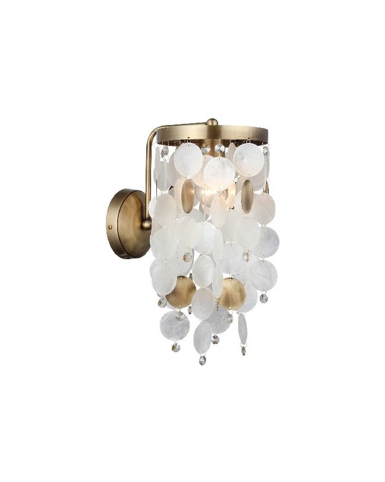 Homemania Homemania Safari Wall Lamp - Applique - Copper Made Of Metal, Shell, 18 X 26 X 36 Cm, 1 X E27, 40 W