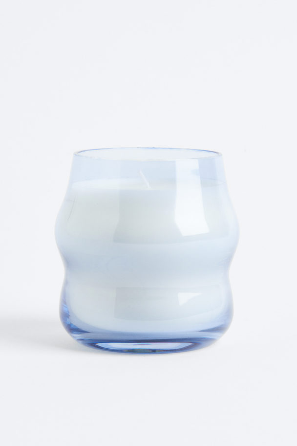 H&M HOME Scented Candle In Glass Holder Light Blue/sunlit Neroli