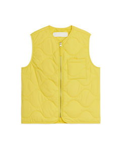 Quilted Liner Vest Yellow