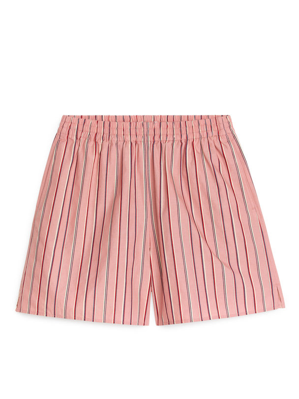 ARKET Relaxed Cotton Shorts Pink/red