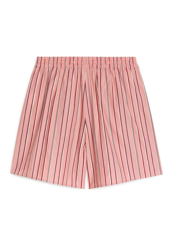 ARKET Relaxed Cotton Shorts Pink/red