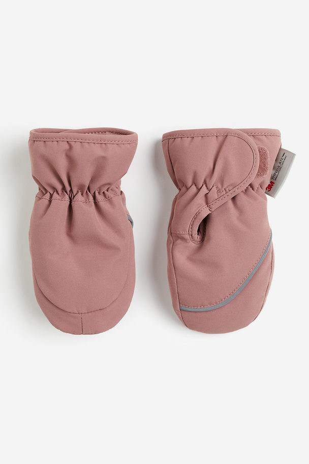 H&M Water-repellent Mittens Old Rose
