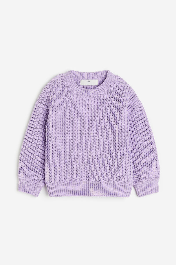 H&M Chenillepullover Flieder