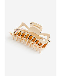 Large Metal Hair Claw Gold-coloured